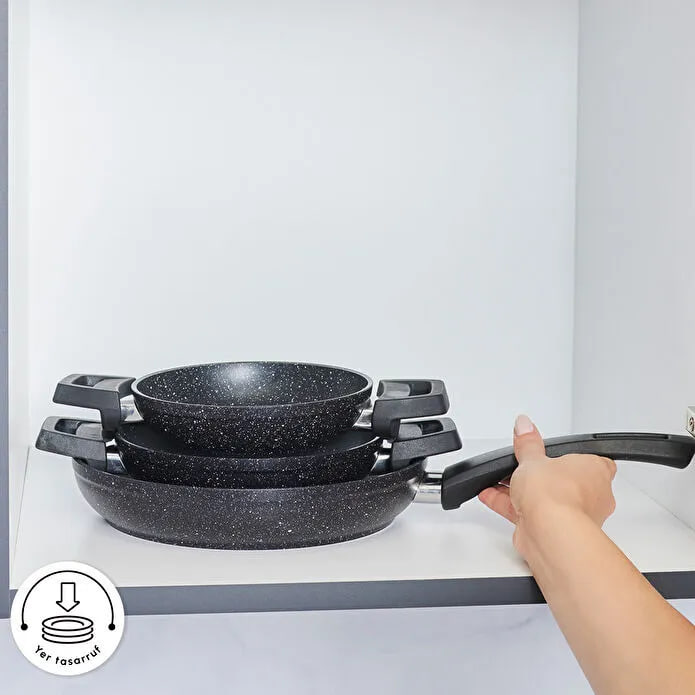 Karaca Stream Bone Saturn 24 Parça 6 Kişilik Yemek Takımı Platin